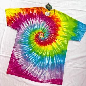 Vintage 90's Tie Dye Spiral T-Shirt - M